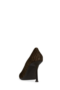 RISKTAKER3 Jeffrey Campbell Stiletto Heels Pump Taupe Snake
