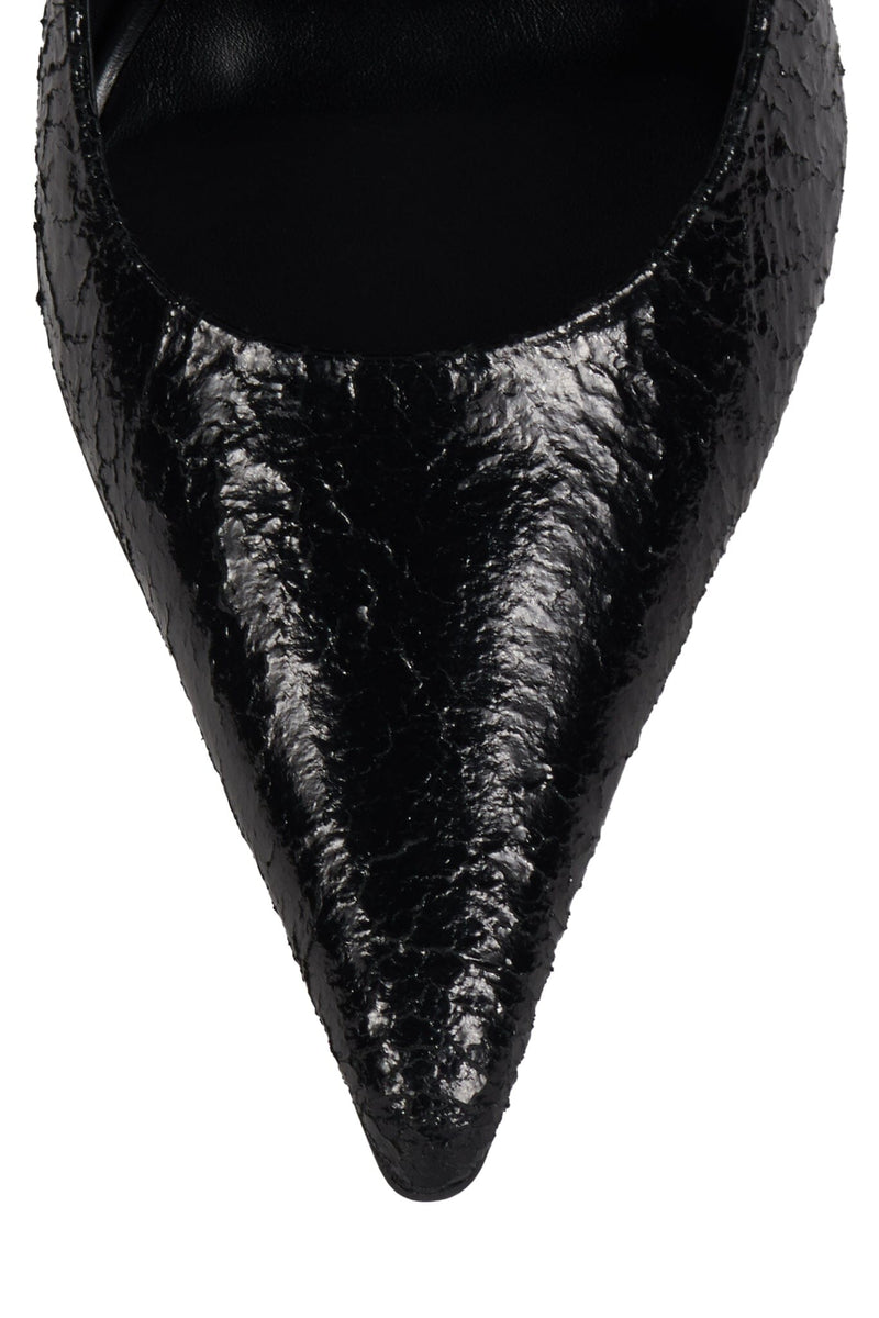RISKTAKER3 Jeffrey Campbell Stiletto Heels Pump Black Crackle