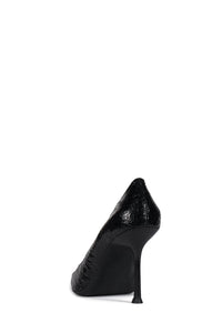 RISKTAKER3 Jeffrey Campbell Stiletto Heels Pump Black Crackle