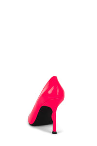 RISKTAKER3 Jeffrey Campbell Stiletto Heels Fuchsia Neon Patent 
