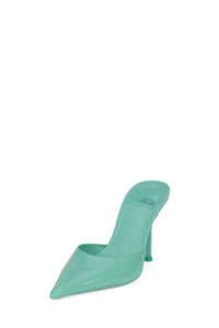 ROBYN Jeffrey Campbell Heeled Mule Mint Patent _hover