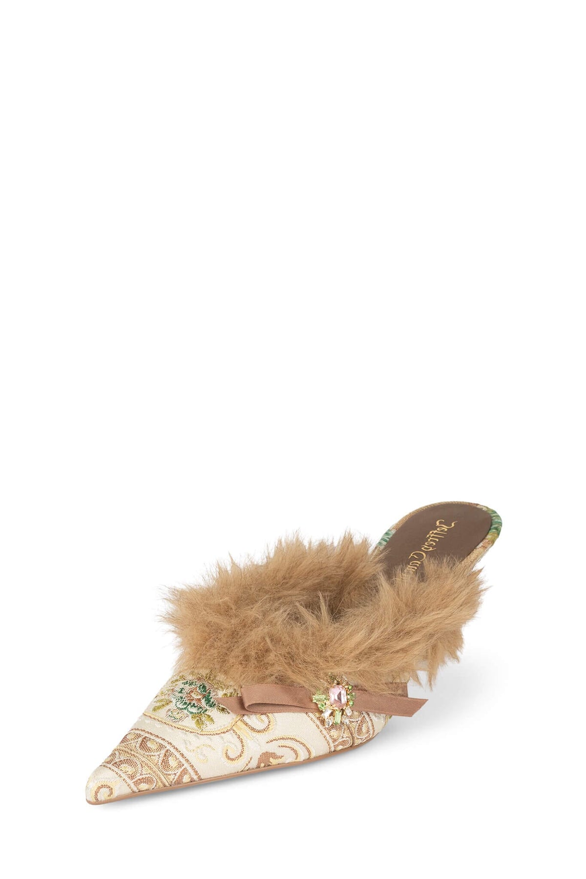 ROCAILLIE Jeffrey Campbell Heeled Mule Beige Brown Combo
_hover