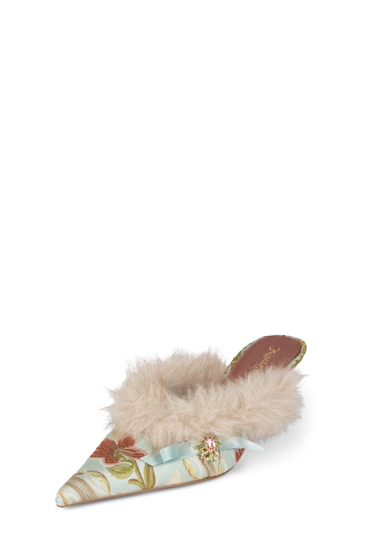 ROCAILLIE Jeffrey Campbell Heeled Mule Baby Blue Grey Combo
_hover