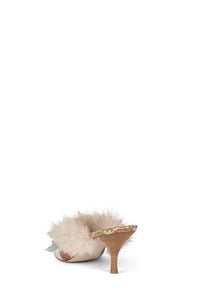 ROCAILLIE Jeffrey Campbell Heeled Mule Baby Blue Grey Combo