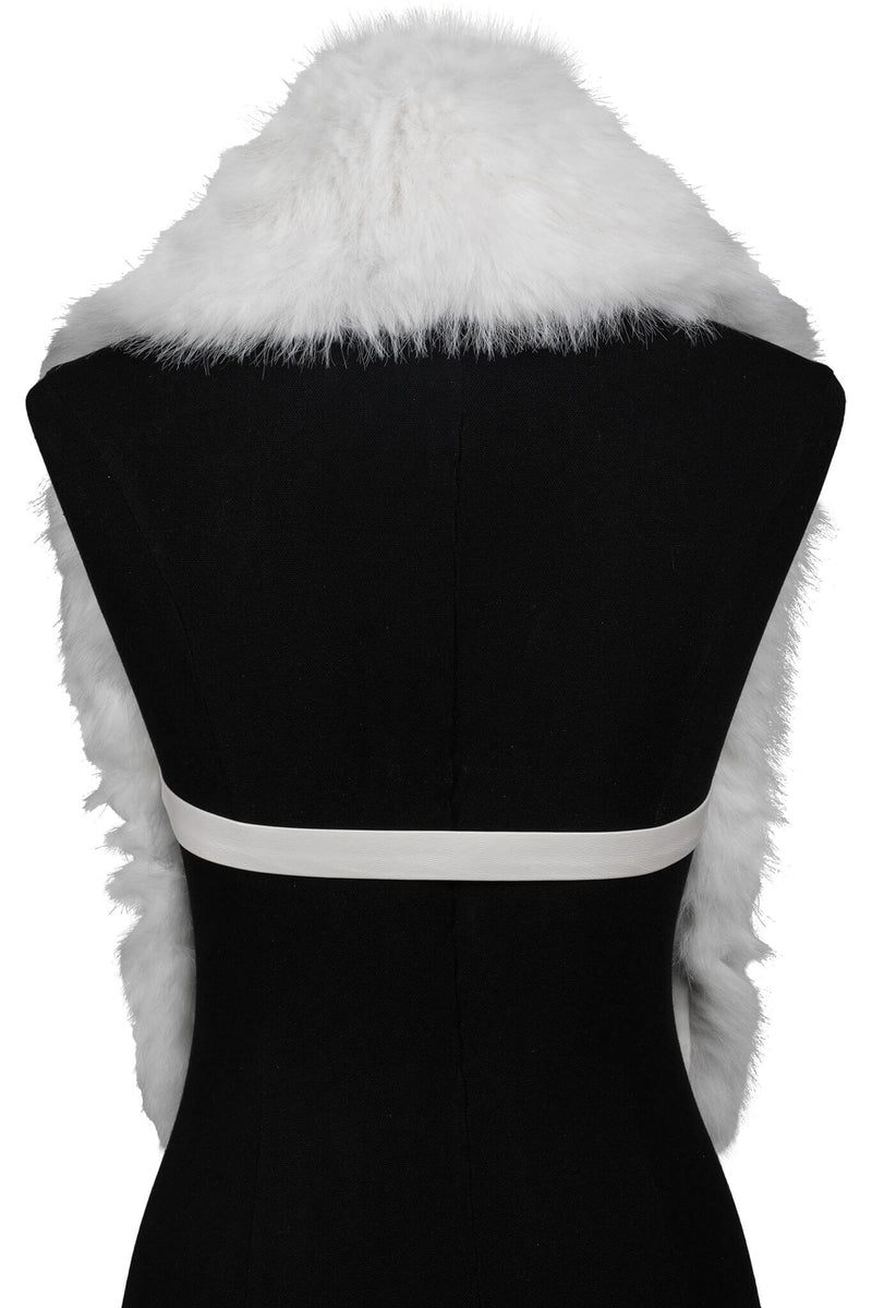 ROMANOV-F TOP Jeffrey Campbell Faux-Fur Top White
_hover