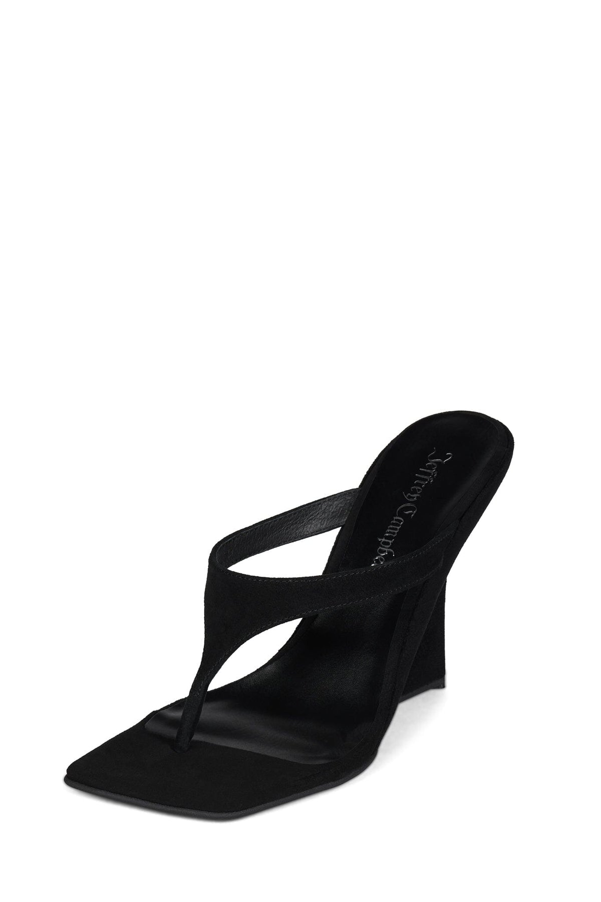 ROMEE Jeffrey Campbell Wedge Sandal Black Suede
_hover