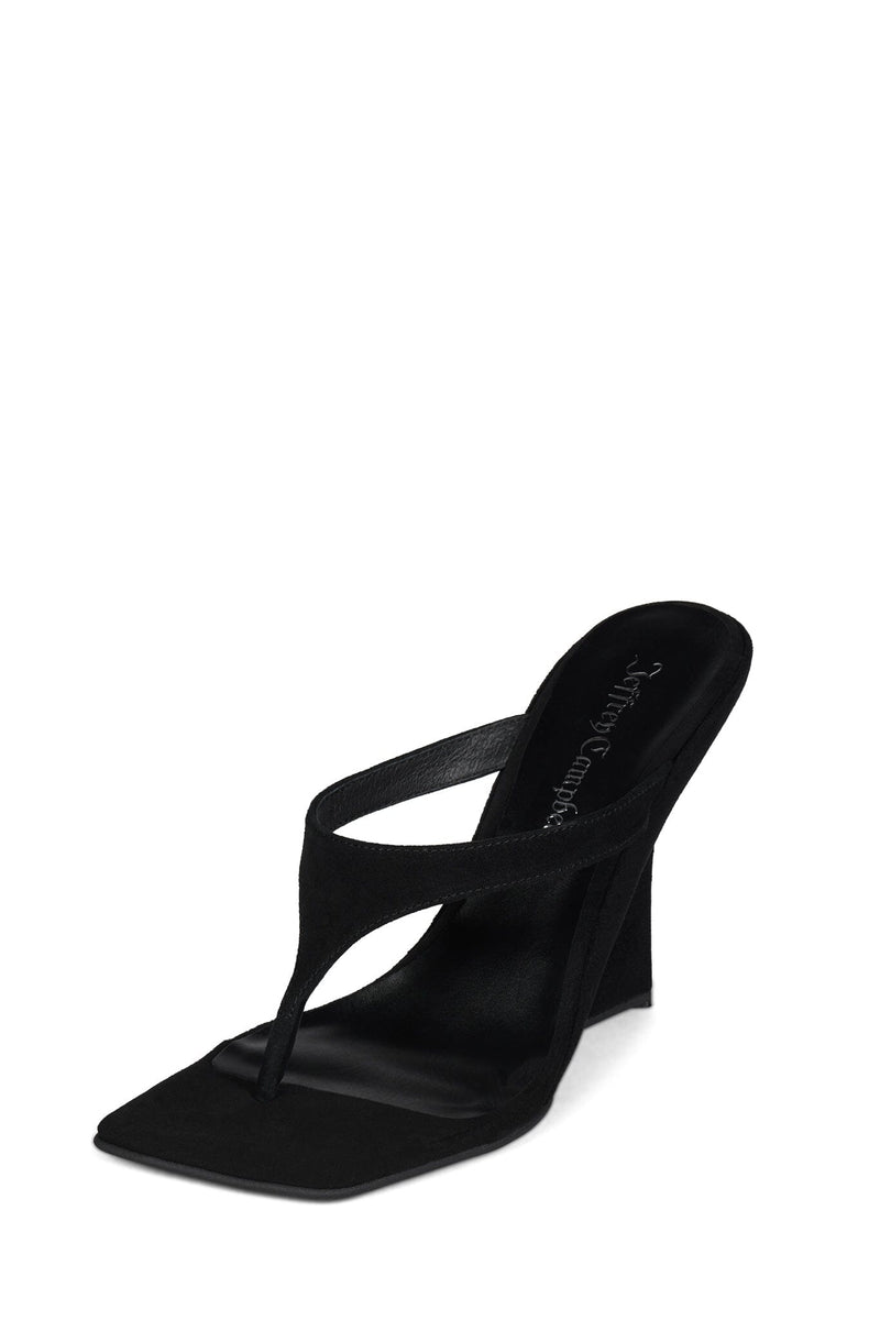 ROMEE Jeffrey Campbell Wedge Sandal Black Suede
_hover