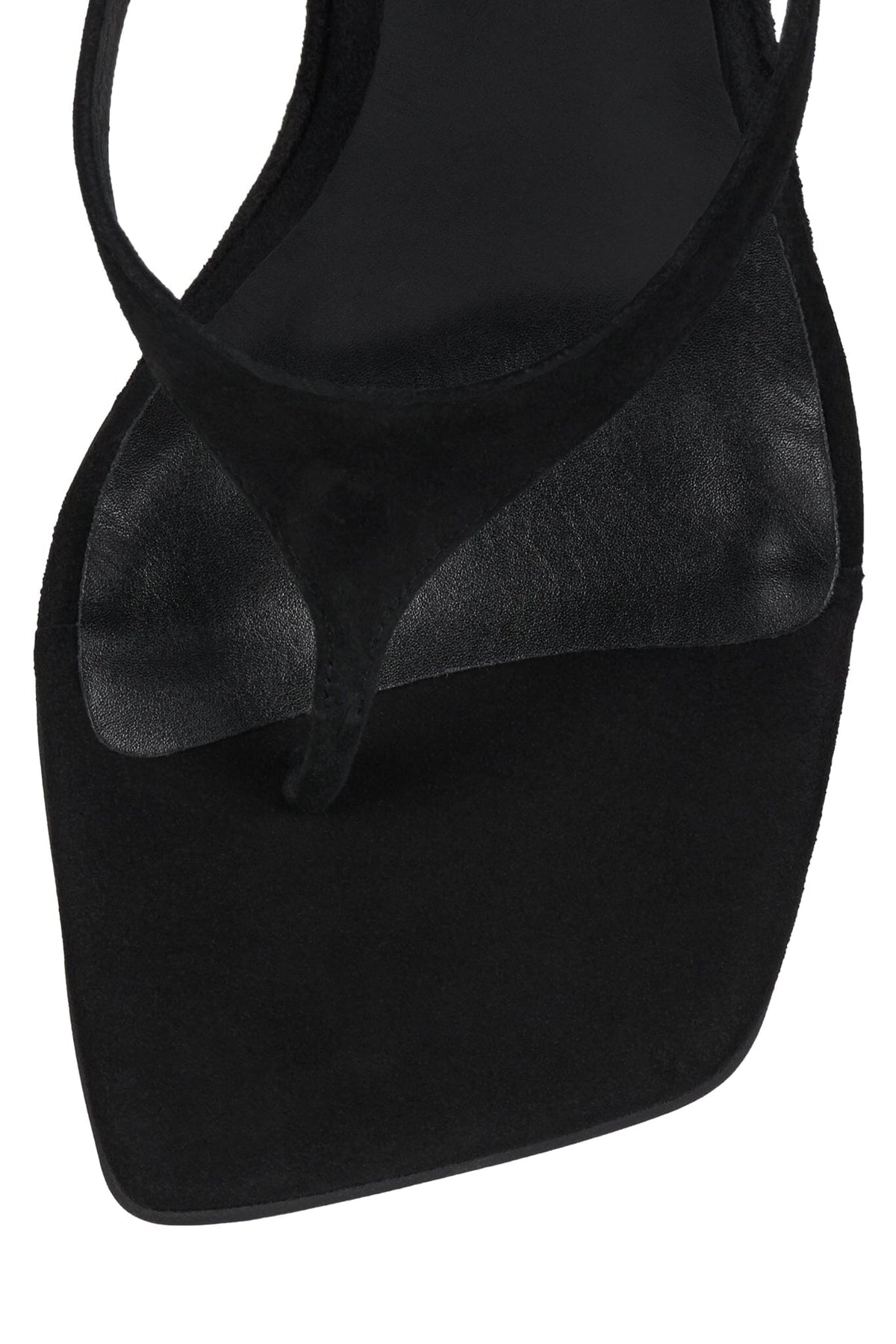 ROMEE Jeffrey Campbell Wedge Sandal Black Suede