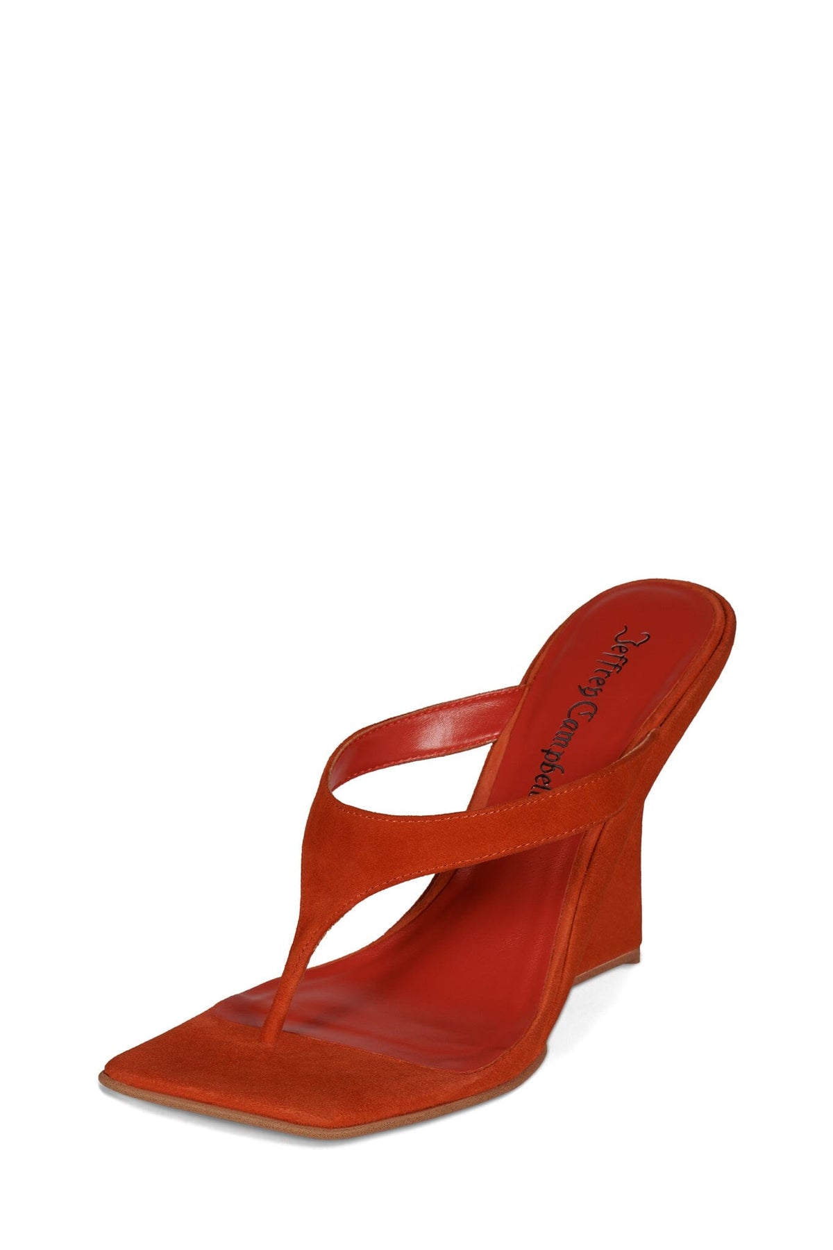 ROMEE Jeffrey Campbell Wedge Sandal Orange Suede
_hover