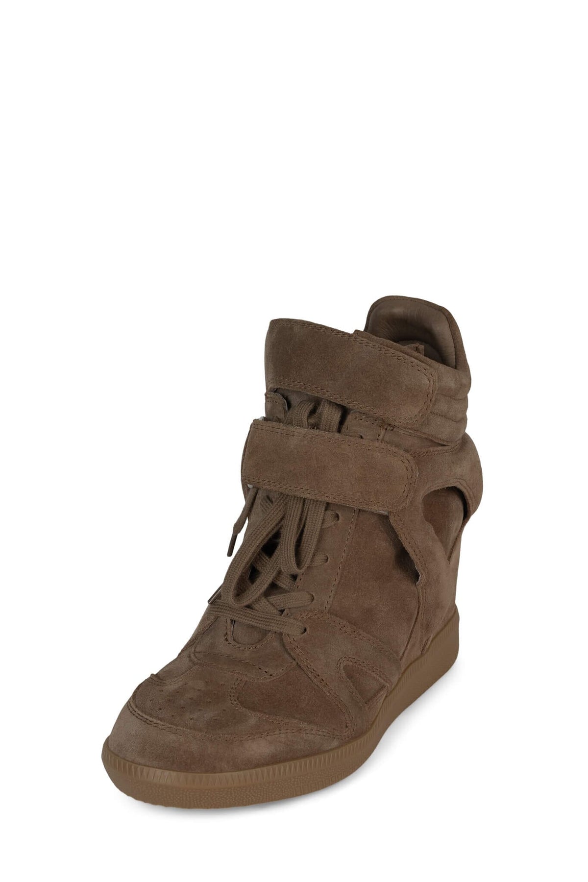SERVED Jeffrey Campbell High-Top Sneaker Dark Taupe Suede
_hover