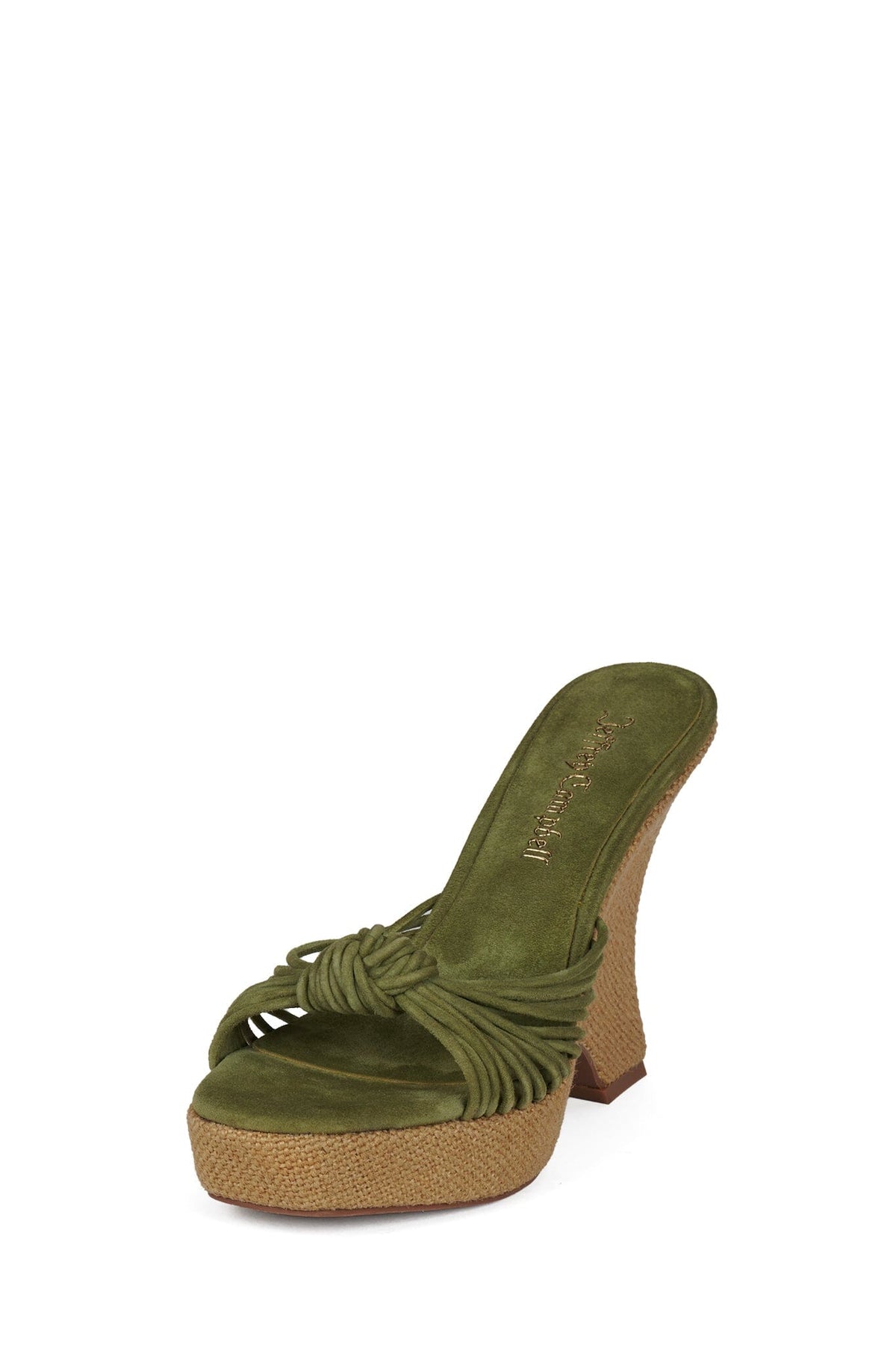 SHOCKWEAVE Jeffrey Campbell Wedge Olive Suede Combo _hover