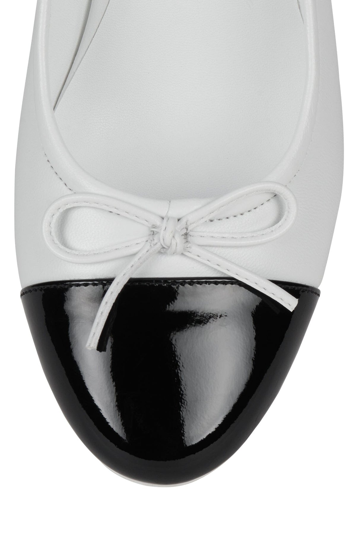 SHOPPING Wedge White Black Combo