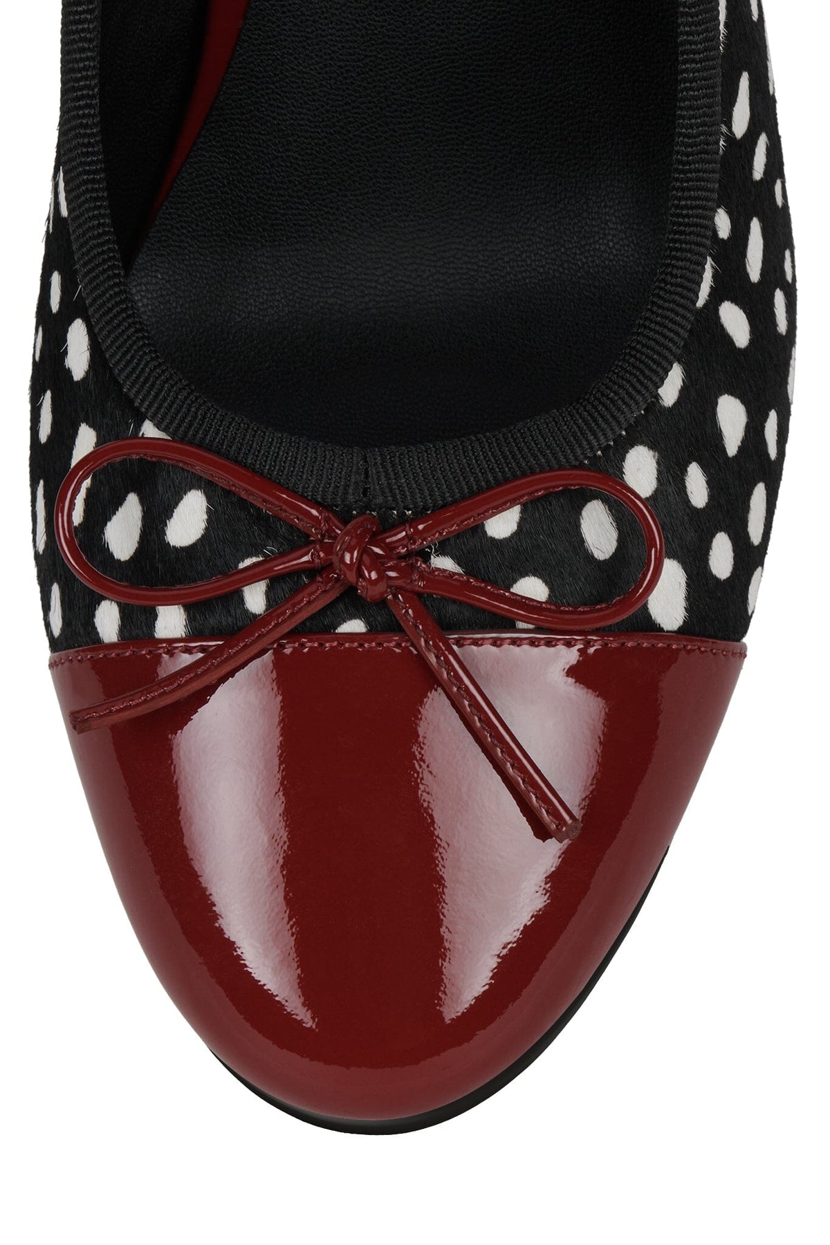 SHOPPING-F Black White Dot Red