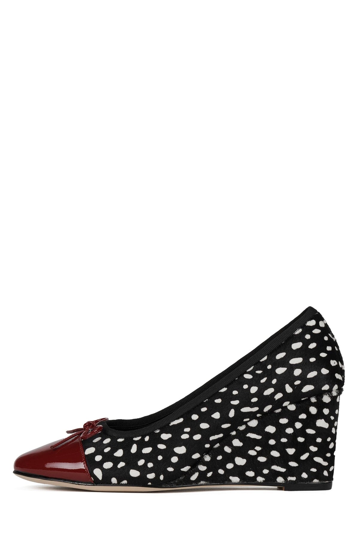 SHOPPING-F Black White Dot Red