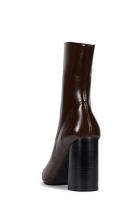 SIREN-24 Jeffrey Campbell Heeled Boot Coffee Wax