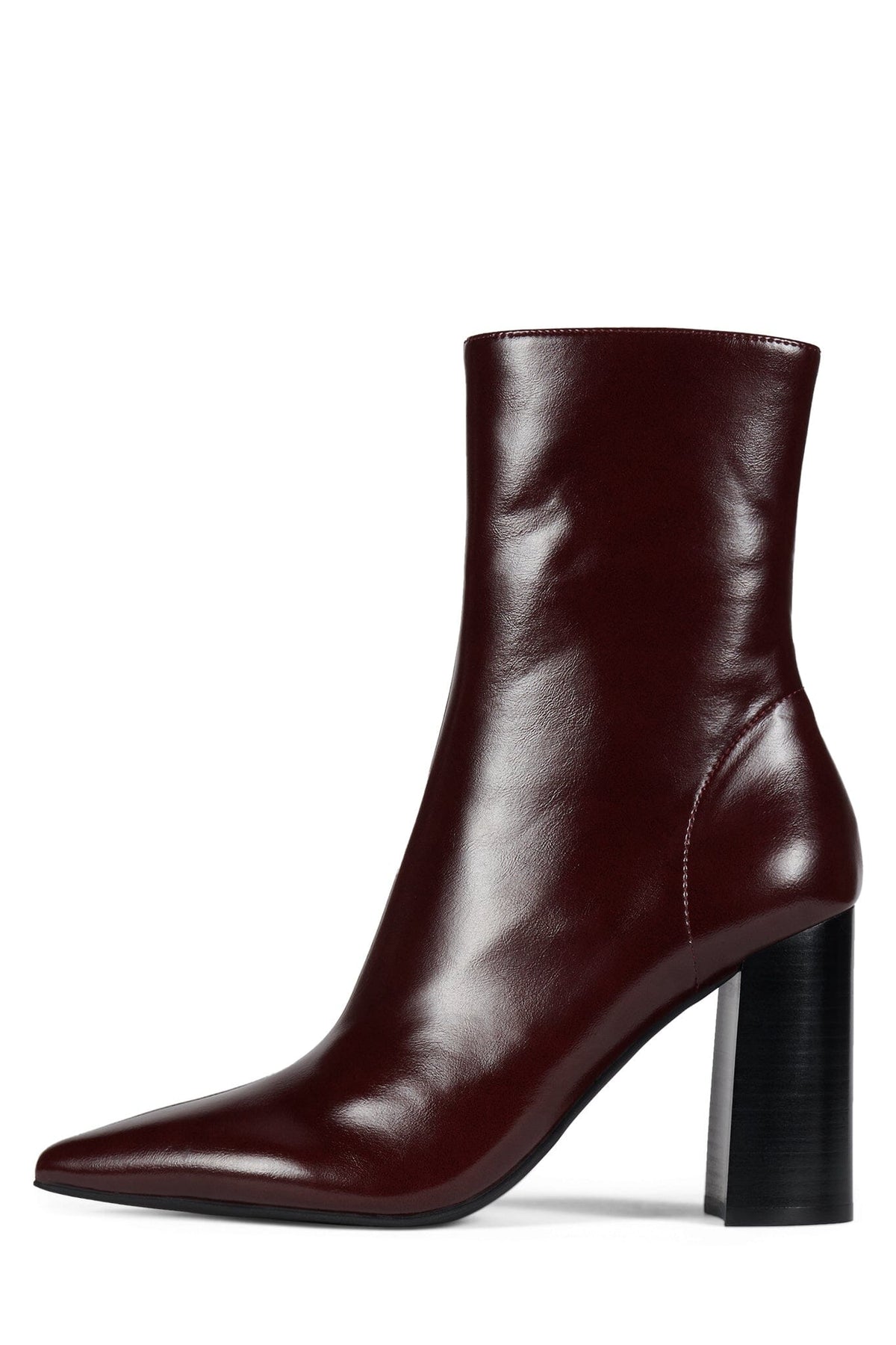SIREN-24 Jeffrey Campbell Heeled Boot Dark Red Wax