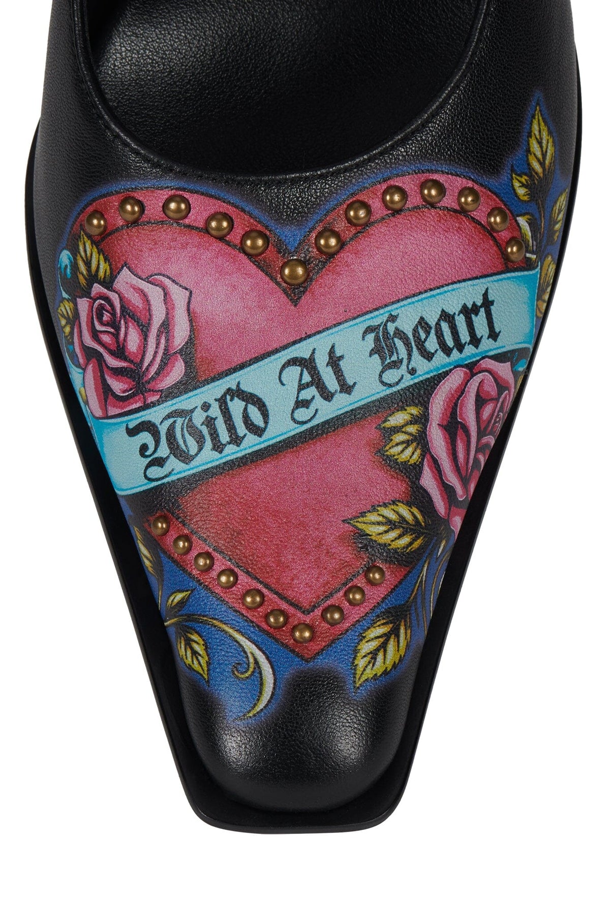 SLEUTH Heeled Mule Black Wild Combo