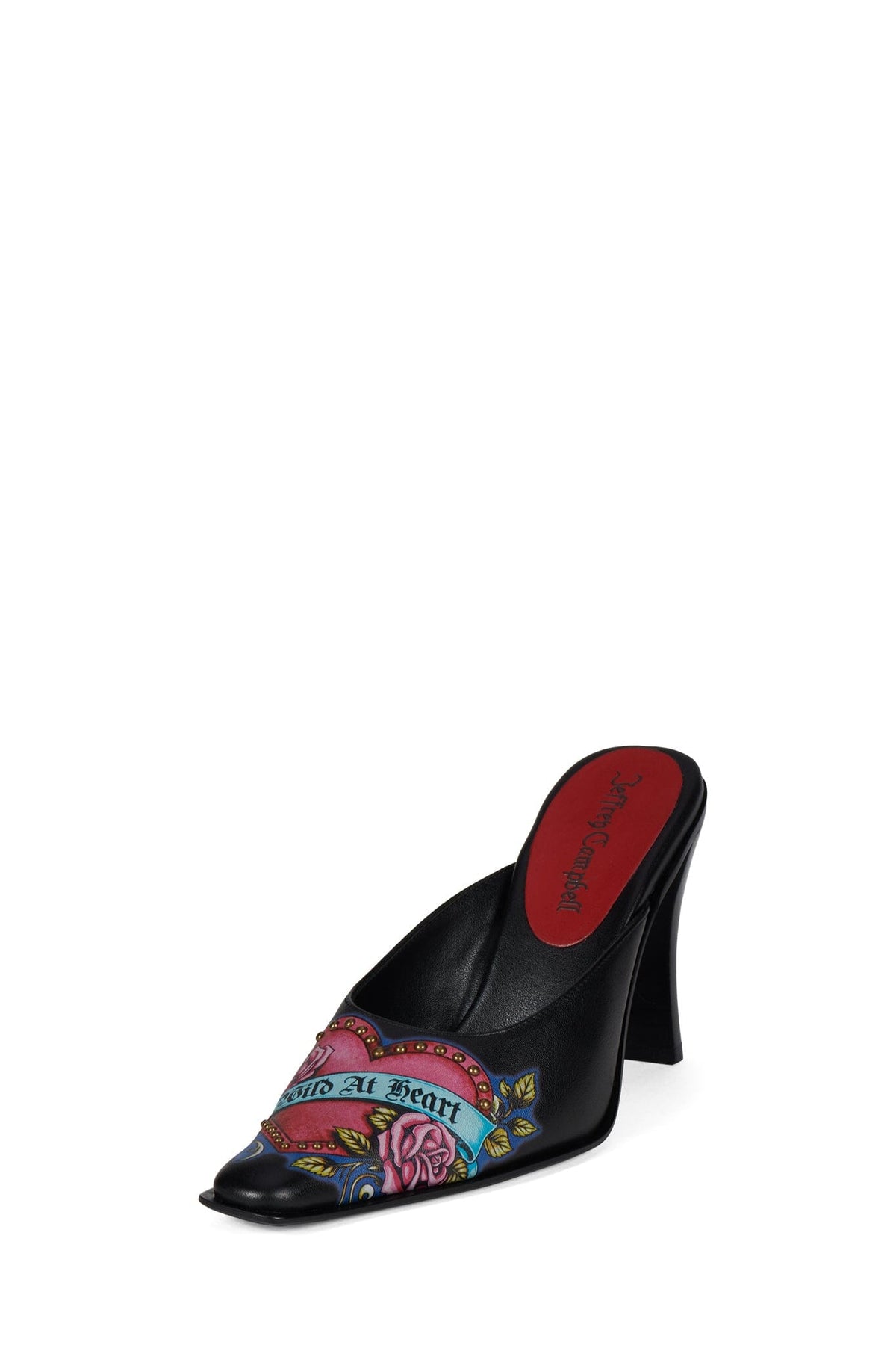 SLEUTH Heeled Mule Black Wild Combo _hover