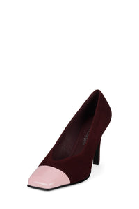 SOUND Jeffrey Campbell Pump Wine Suede Pink _hover