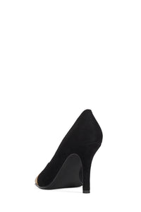 SOUND Jeffrey Campbell Heeled Sandal Black Gold Combo  
