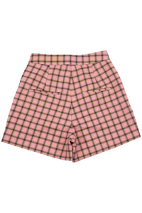 SPEAK-EASY SET Jeffrey Campbell Corset Pink Plaid Tweed