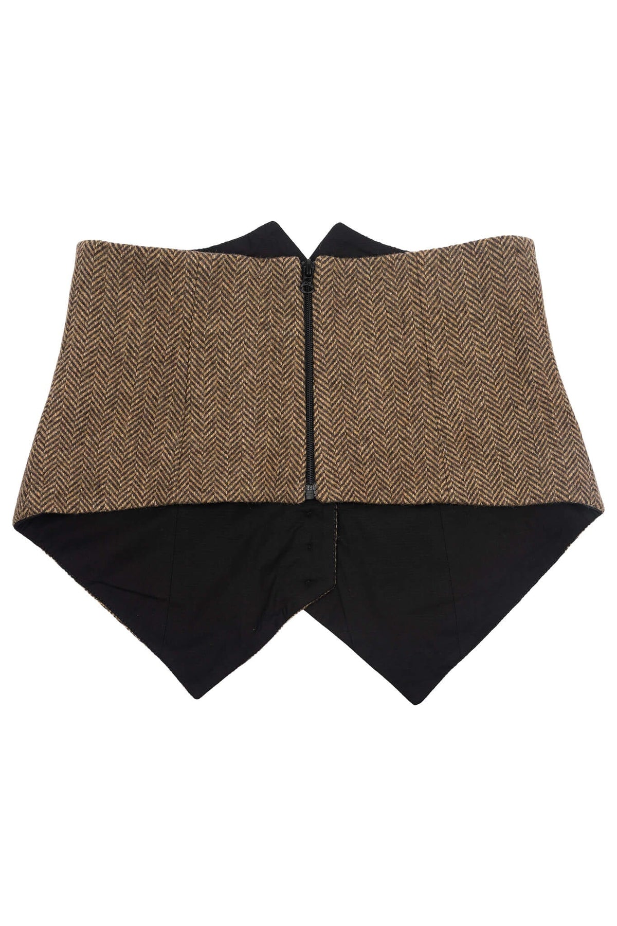 SPEAK-EASY Jeffrey Campbell Corset Brown Tweed 3