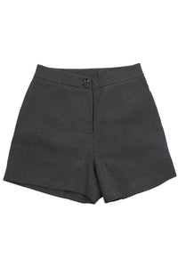SPEAK-EASY SET Jeffrey Campbell Corset Dark Grey Pinstripe 