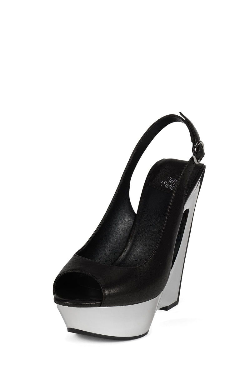 SPEED-SB Jeffrey Campbell Slingback Sandal Black Silver
_hover