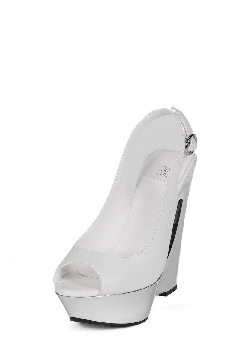 SPEED-SB Jeffrey Campbell Slingback Sandal White Silver
_hover