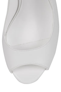 SPEED-SB Jeffrey Campbell Slingback Sandal White Silver