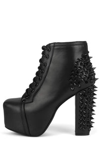 SPIKE Jeffrey Campbell Platform Bootie Black Black
