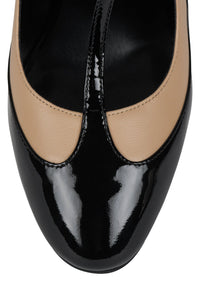 SPOT-LIGHT Black Patent Beige
