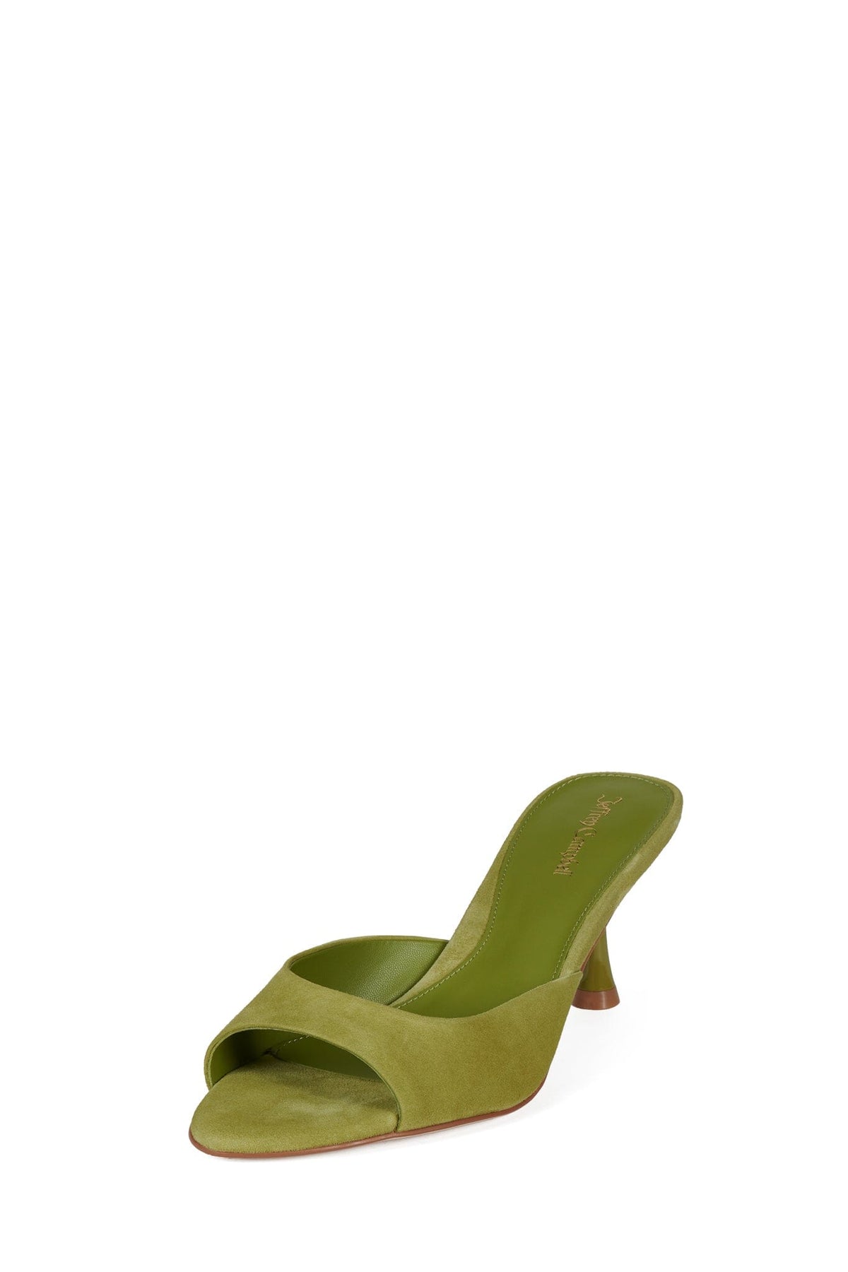 SPY-KID Jeffrey Campbell Heeled Sandal Bright Chartreuse Suede _hover