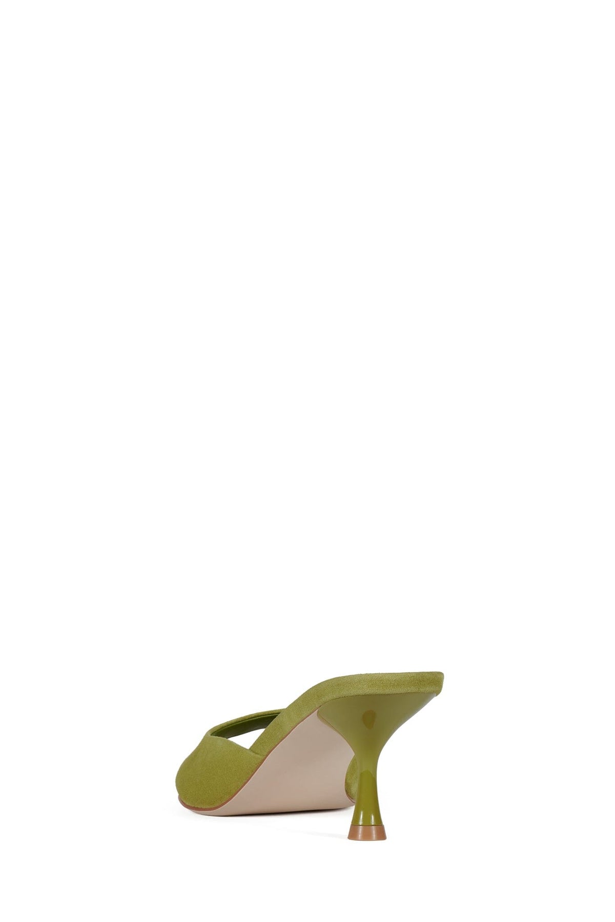 SPY-KID Jeffrey Campbell Heeled Sandal Bright Chartreuse Suede