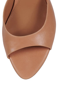 SPY-KID Jeffrey Campbell Kitten Heeled Sandal Toast