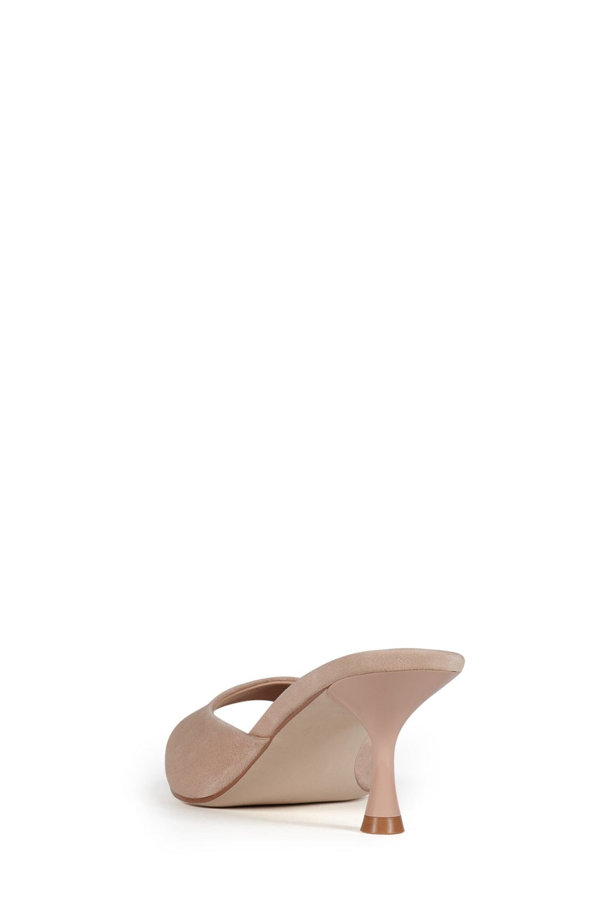 SPY-KID Jeffrey Campbell Kitten Heeled Sandal Beige Suede
