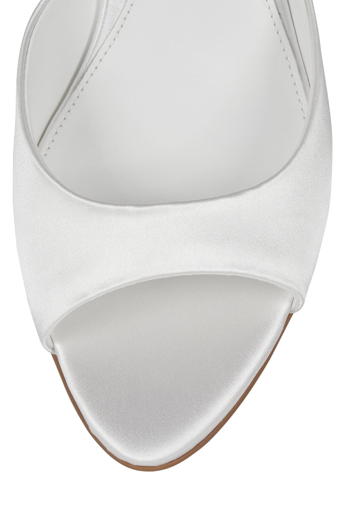 SPY-KID Jeffrey Campbell Heeled Sandal White Satin