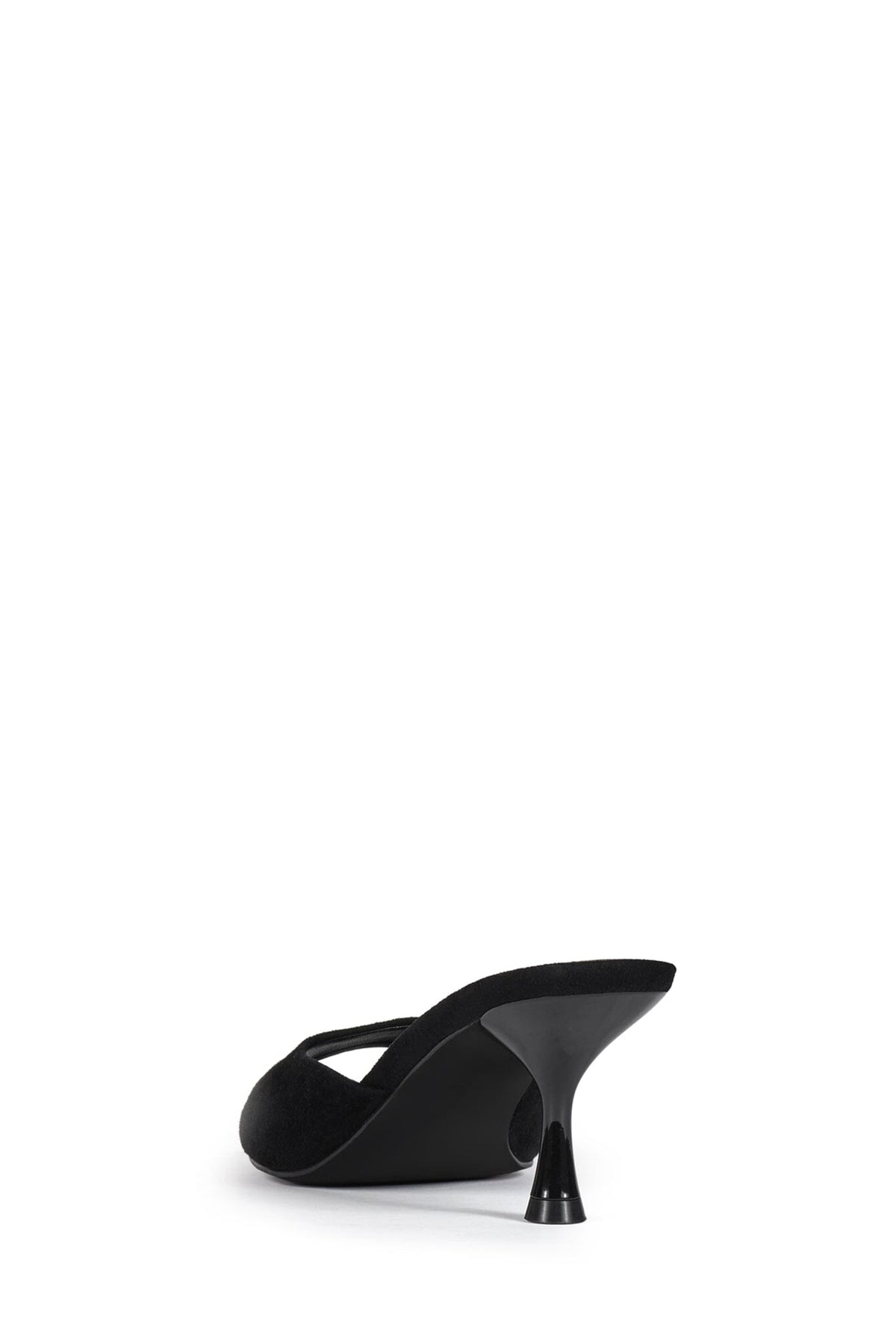 SPY-KID Jeffrey Campbell Kitten Heeled Sandal Black Suede