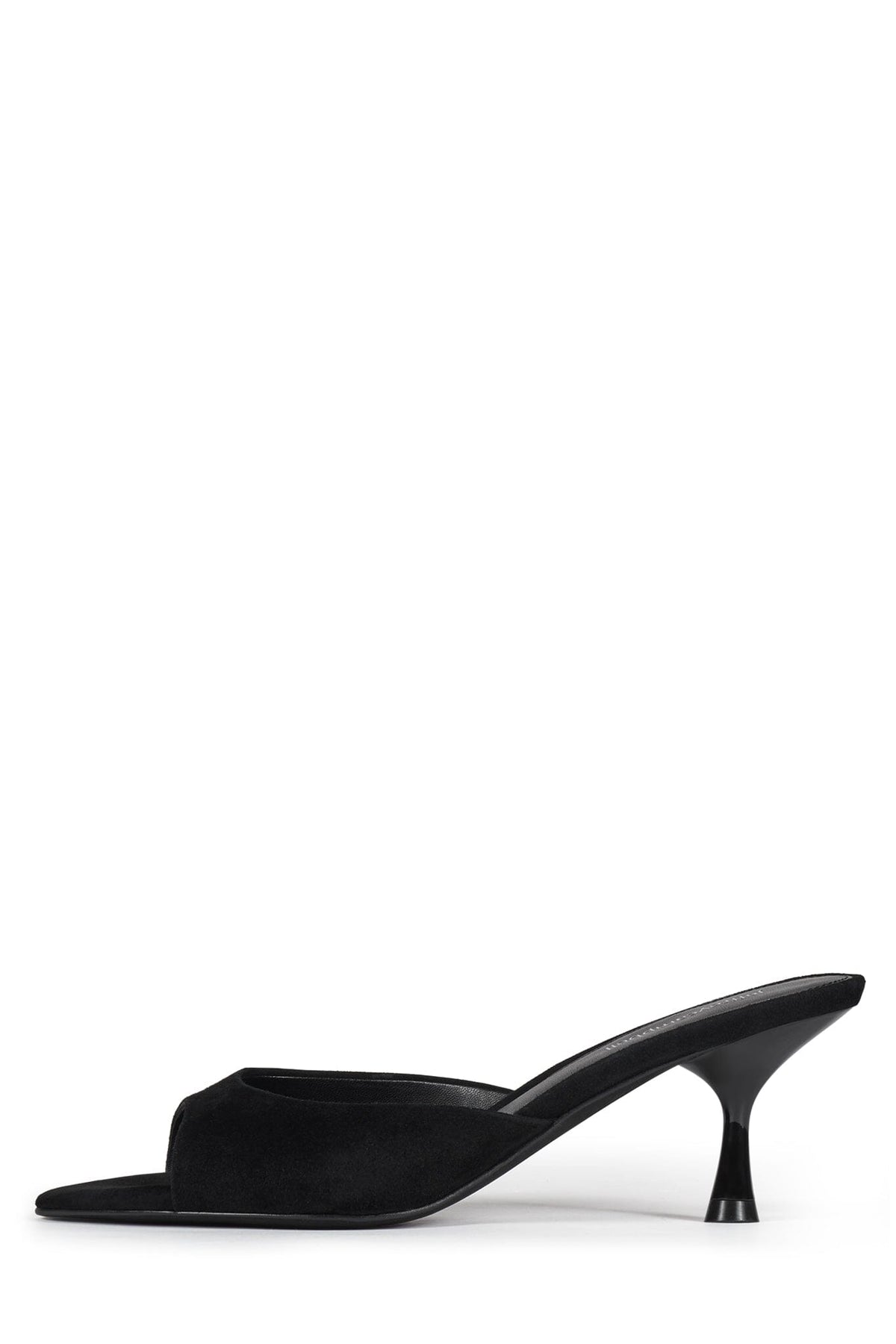 SPY-KID Jeffrey Campbell Kitten Heeled Sandal Black Suede