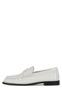 Stallone Loafer White Patent