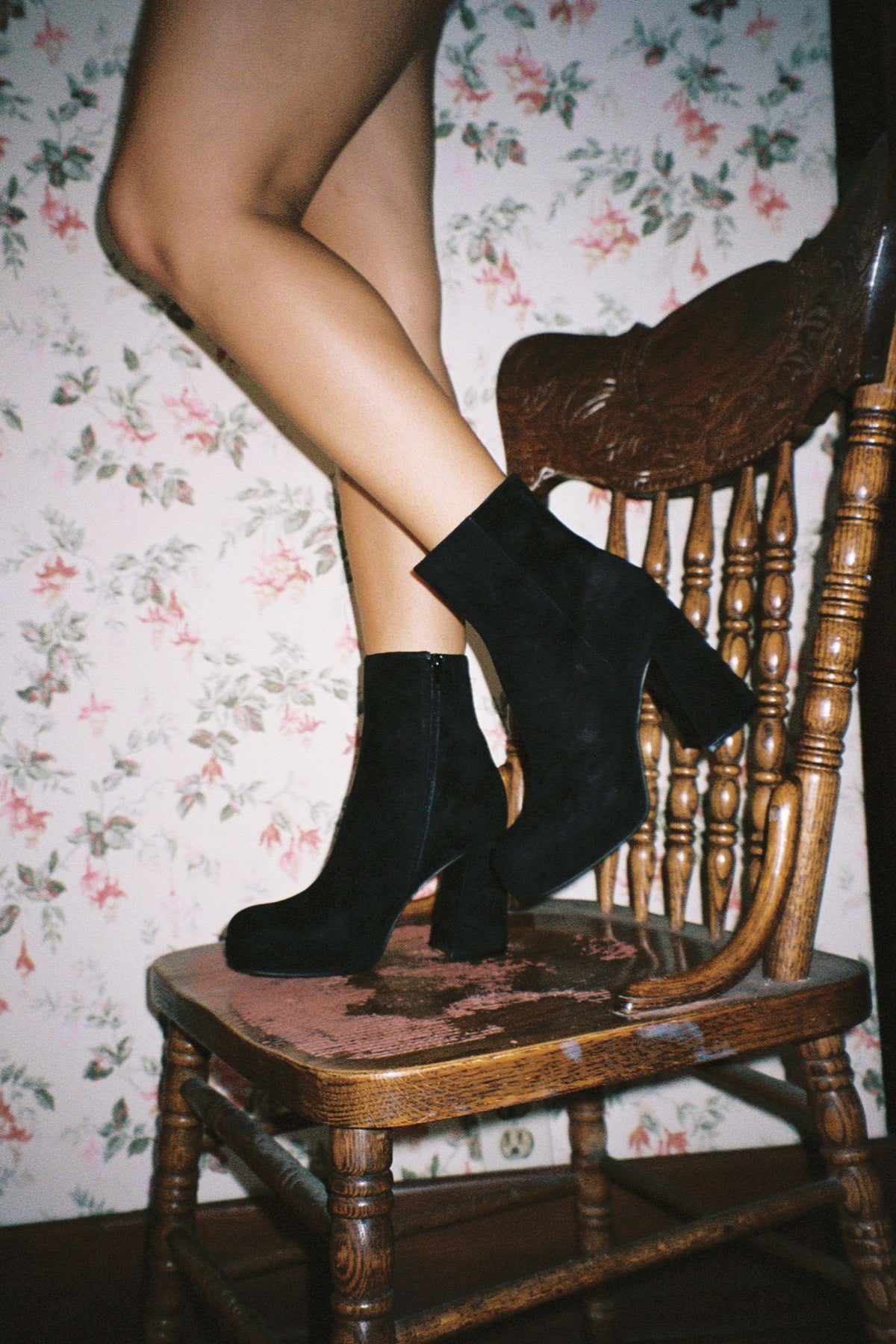 STEP-OUT Jeffrey Campbell Ankle Boot Black Suede _hover
