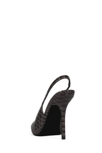 SURPASS Jeffrey Campbell Slingback Heel Grey Snake