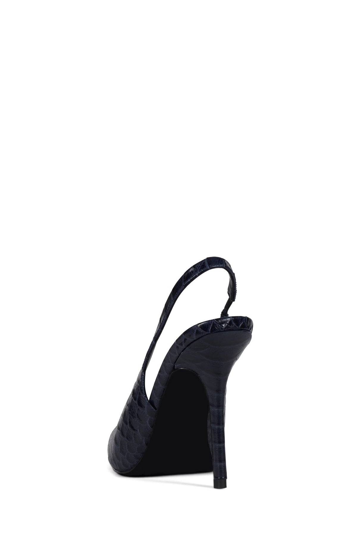 SURPASS Jeffrey Campbell Slingback Heel Navy Snake