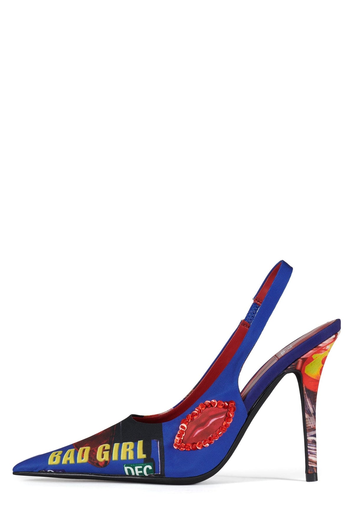 SURPASS Jeffrey Campbell Slingback Pumps Bad Girl Combo