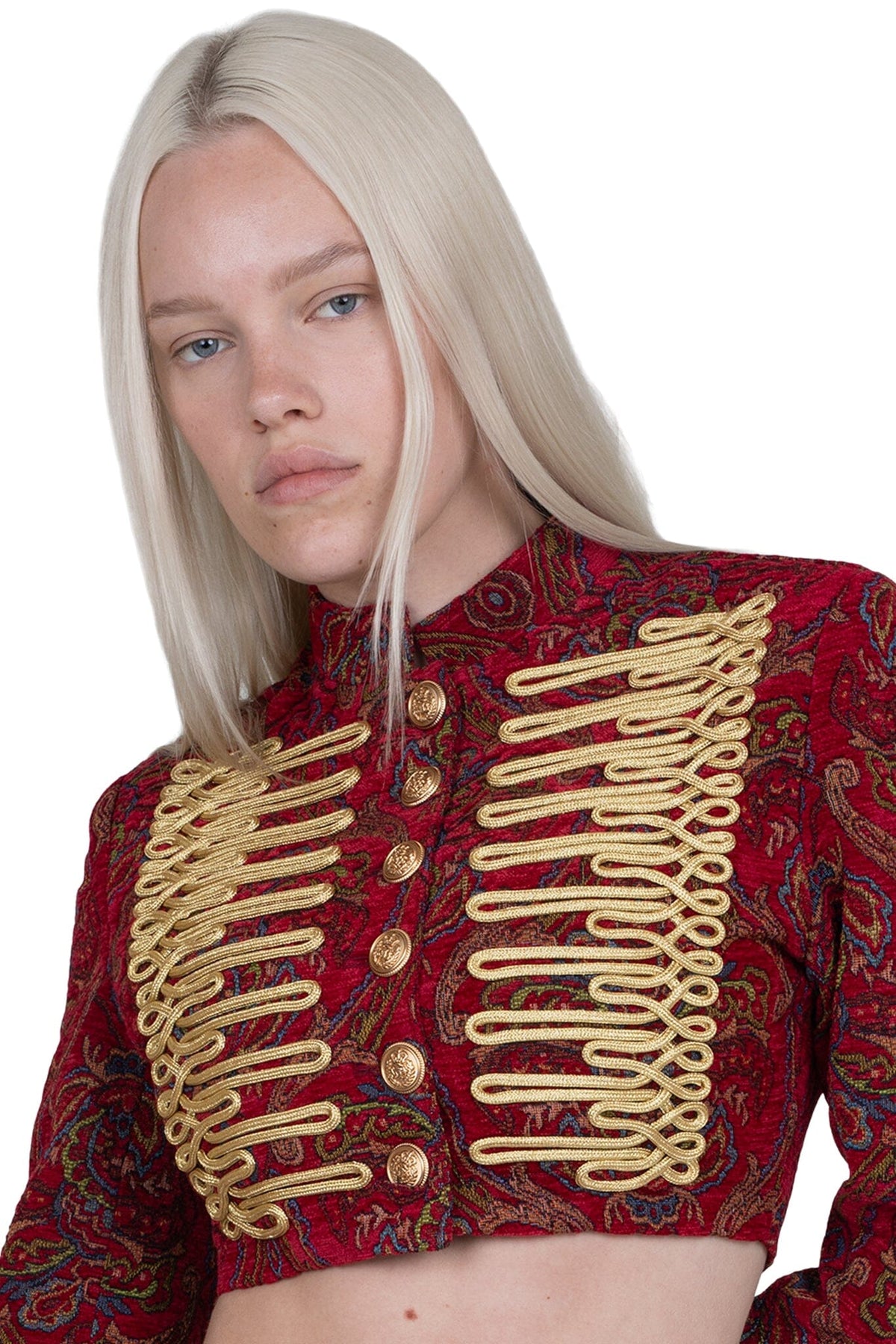 SURRENDER Jacket Red Tapestry _hover