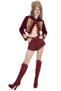 SURRENDER Jeffrey Campbell Jacket Wine