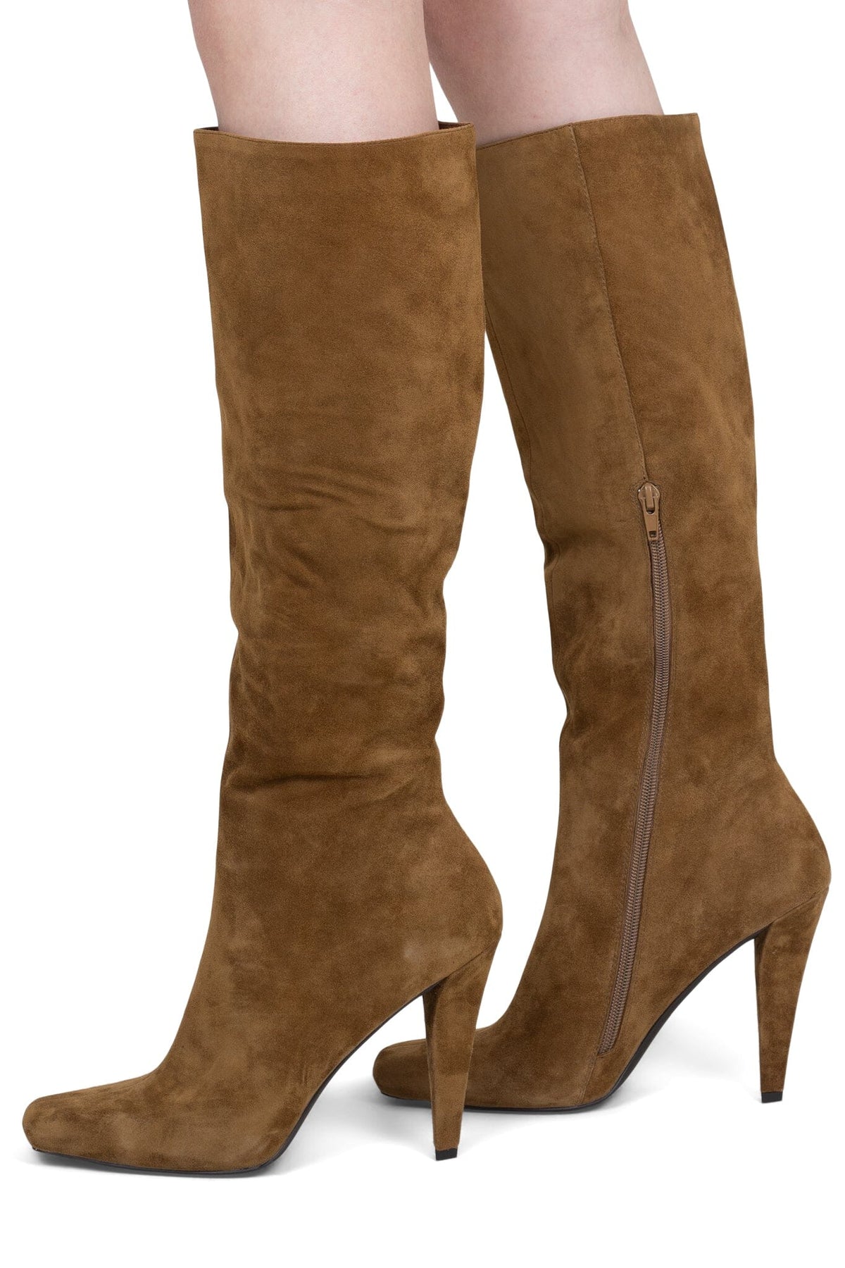 SUSANNA-K Heeled Boot Khaki Suede _hover