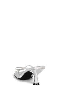 SWEET-ON-U Jeffrey Campbell Heeled Sandals White Satin Combo
