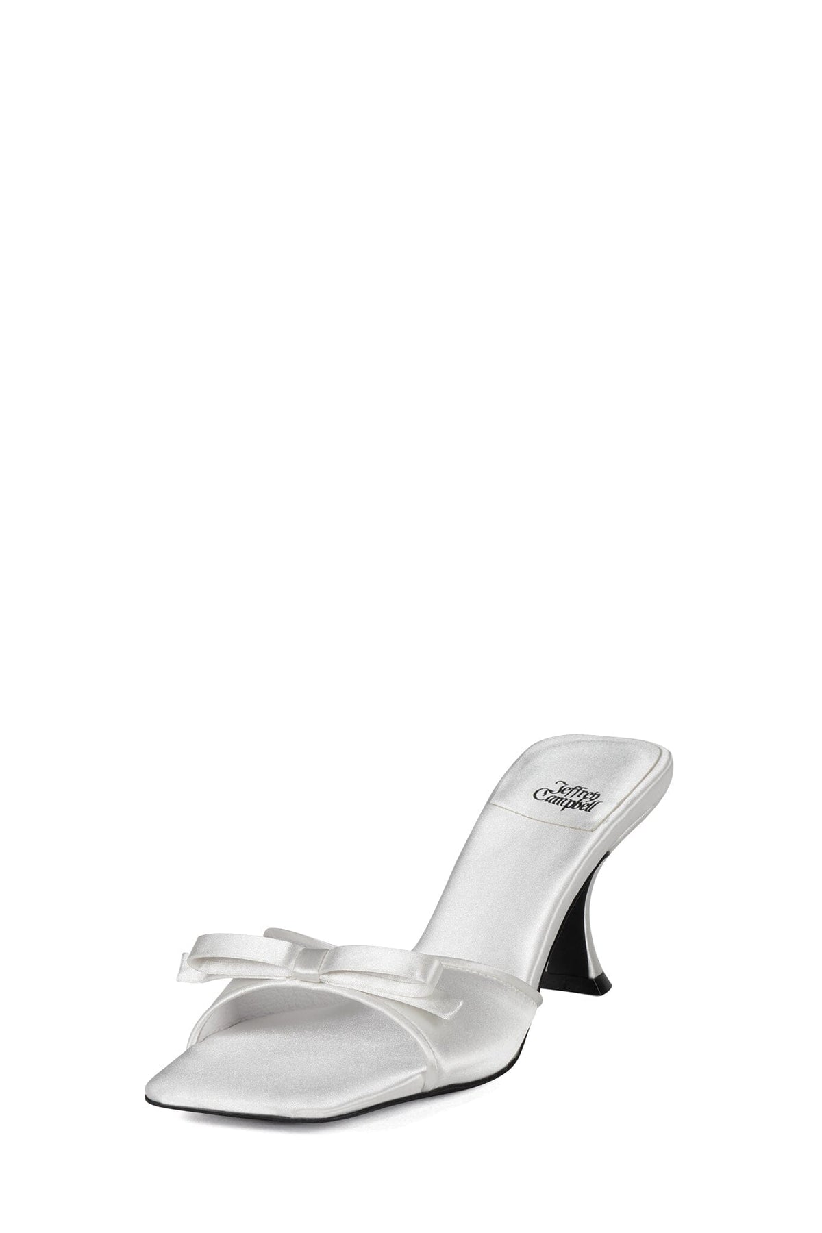SWEET-ON-U Jeffrey Campbell Heeled Sandal White Satin _hover