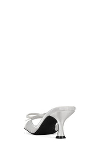 SWEET-ON-U Jeffrey Campbell Heeled Sandal White Satin